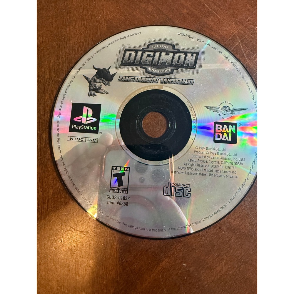 Digimon World Sony PlayStation 1 PS1 1999 Bandai SLUS-01032 Disc Only